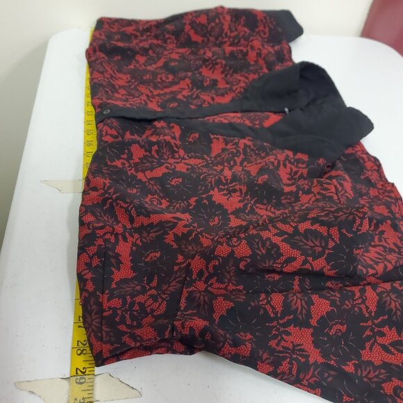 Essentials Womens 3/4 Sleeve Floral Button Up Top Size 3X Artsy Office Church - Picture 7 of 10